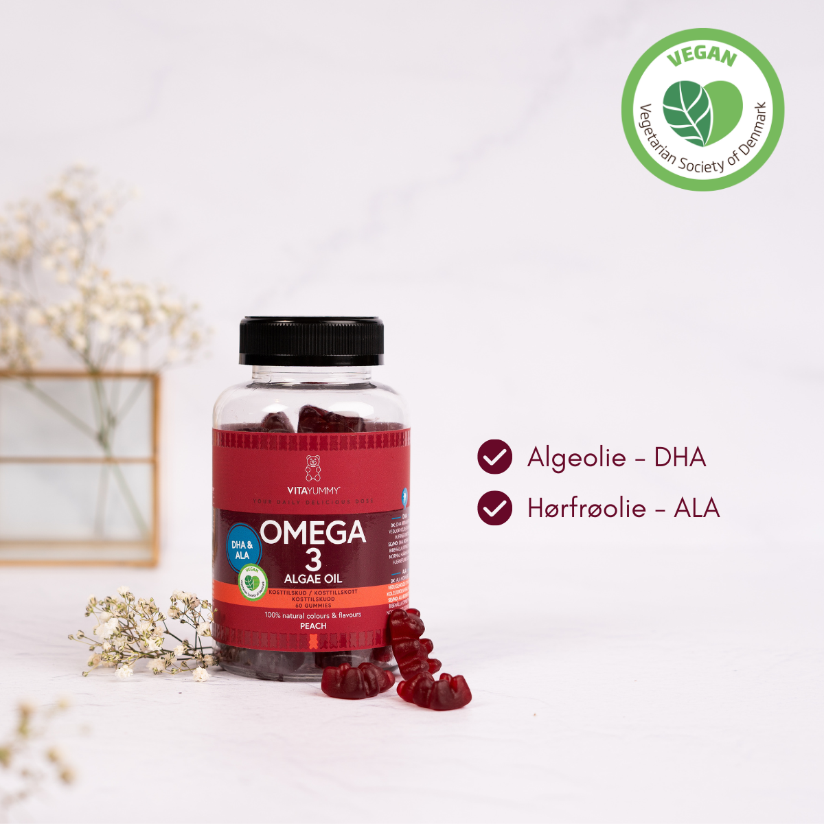 Omega 3 peach indhold