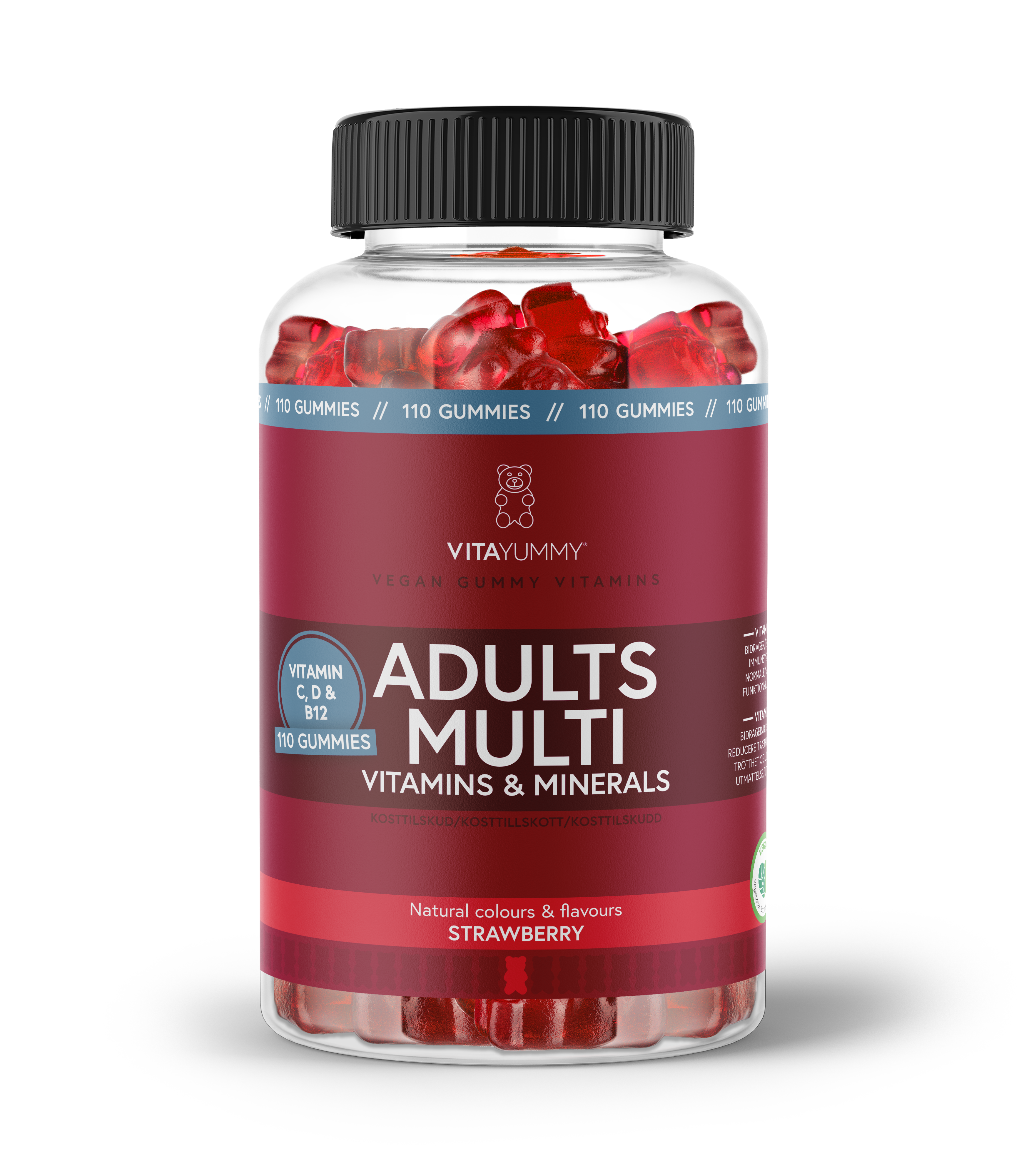 Adults Multi Strawberry 110 stk.