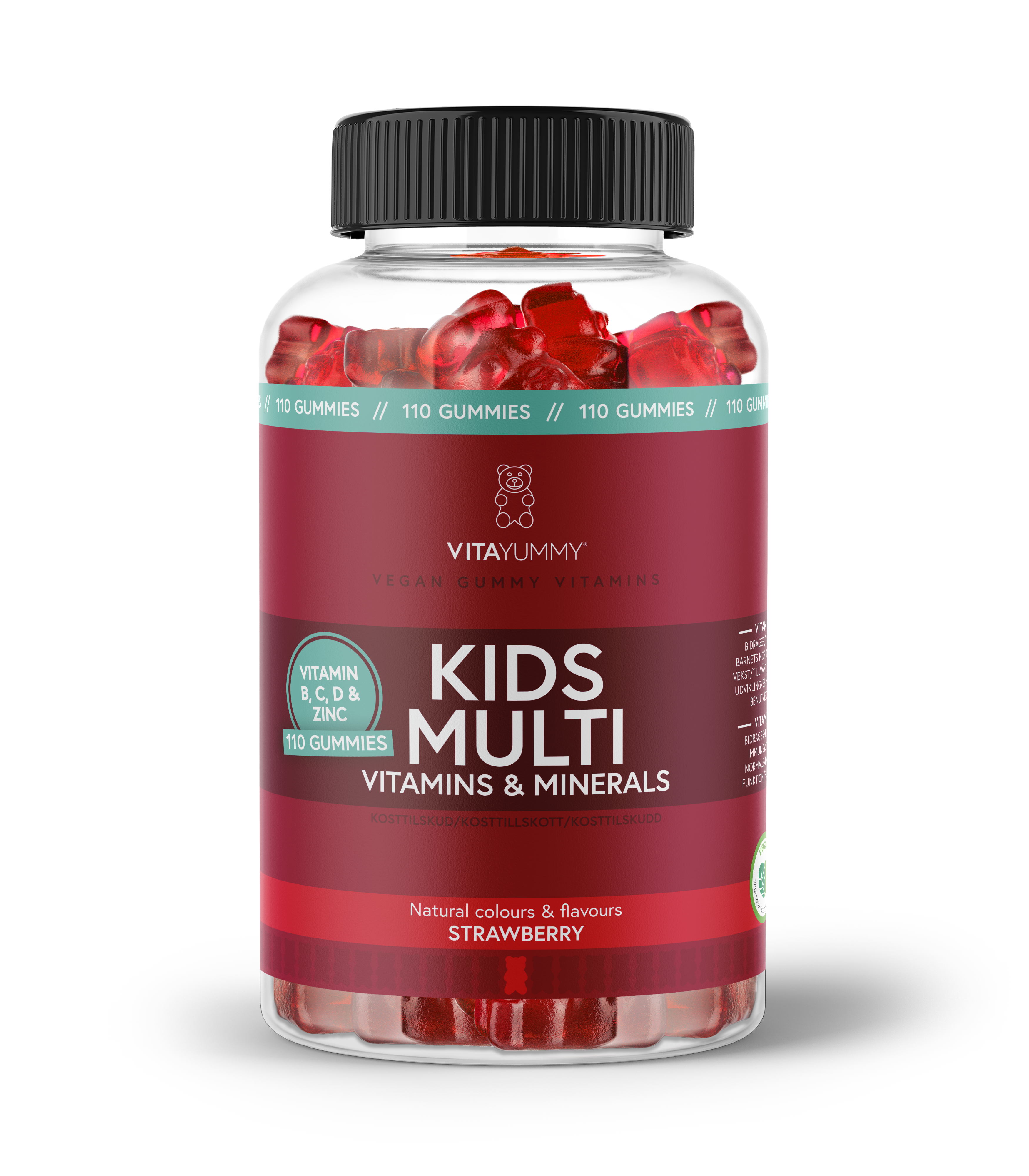 Kids Multi Strawberry 110 stk.